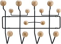 Eames Style Hang It All Coat Rack Black / Maple image.