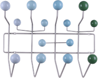 Eames Style Hang It All Coat Rack Blue Multitone image.