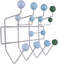 Eames Style Hang It All Coat Rack Blue Multitone image.