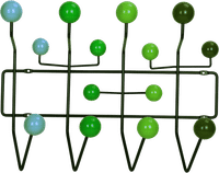 Eames Style Hang It All Coat Rack Green Multitone image.