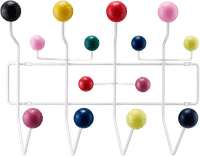 Eames Style Hang It All Coat Rack  Multitone image.