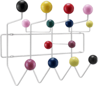 Eames Style Hang It All Coat Rack  Multitone image.