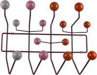 Eames Style Hang It All Coat Rack Red  Multitone image.