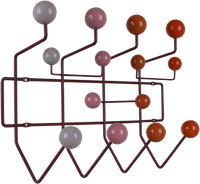 Eames Style Hang It All Coat Rack Red  Multitone image.