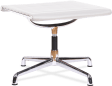 Eames Style Lounge Chair Stool EA125 White image.