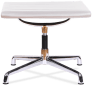 Eames Style Lounge Chair Stool EA125 White image.