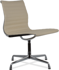 Eames Style Office Chair EA105 Leather    Cream image.