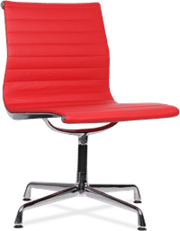 Eames Style Office Chair EA105 Leather    Red image.