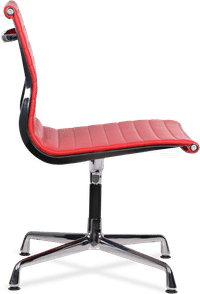 Eames Style Office Chair EA105 Leather    Red image.
