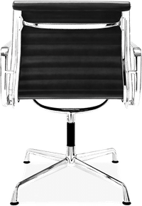 Eames Style Office Chair EA108 Leather Black image.
