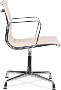 Eames Style Office Chair EA108 Leather Cream image.