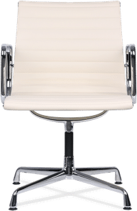 Eames Style Office Chair EA108 Leather Cream image.