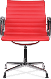 Eames Style Office Chair EA108 Leather Red image.