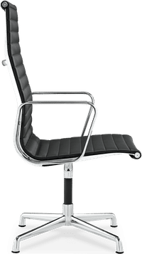Eames Style Office Chair EA109 Leather Black image.