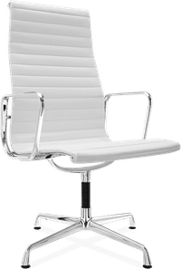 Eames Style Office Chair EA109 Leather White image.