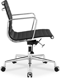 Eames Style Office Chair EA117 PU Leather Black Style Leather image.