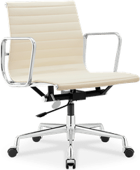 Eames Style Office Chair EA117 Leather Cream image.