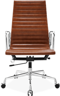 Eames Style Office Chair EA119 Leather Tan image.
