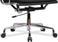Eames Style Office Chair EA217 Leather Black image.