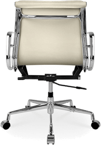Eames Style Office Chair EA217 Leather Cream image.
