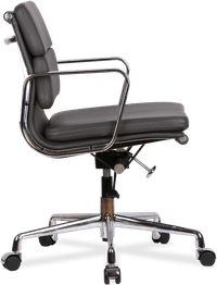 Eames Style Office Chair EA217 Leather Grey image.