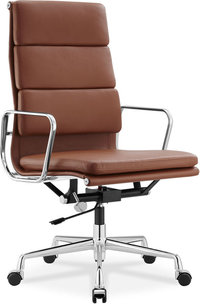 Eames Style Office Chair EA219 Leather Tan image.