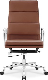 Eames Style Office Chair EA219 Leather Tan image.