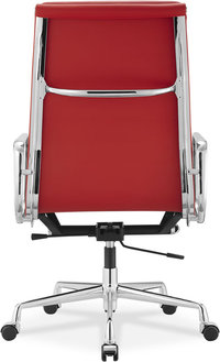 Eames Style Office Chair EA219 Leather Red image.