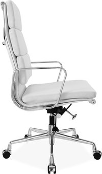 Eames Style Office Chair EA219 Leather White image.