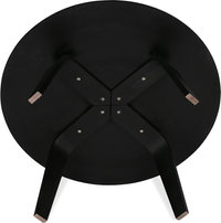 Eames Style Plywood Coffee Table Black image.