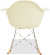 RAR Style Plastic Rocking Chair    Cream/Light Wood image.