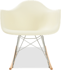 RAR Style Plastic Rocking Chair    Cream/Light Wood image.