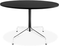 Eames Style Round Conference Table Black/120 CM image.