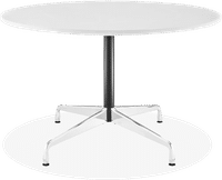 Eames Style Round Conference Table White/120 CM image.
