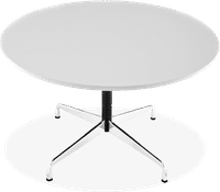 Eames Style Round Conference Table White/120 CM image.