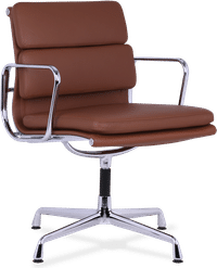 Eames Style Soft Pad Office Chair EA208 Tan image.