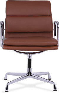 Eames Style Soft Pad Office Chair EA208 Tan image.