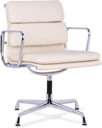 Eames Style Soft Pad Office Chair EA208 Cream image.