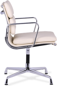 Eames Style Soft Pad Office Chair EA208 Cream image.