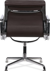 Eames Style Soft Pad Office Chair EA208 Coffee image.