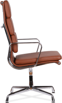 Eames Style Soft Pad Office Chair EA215 Tan image.