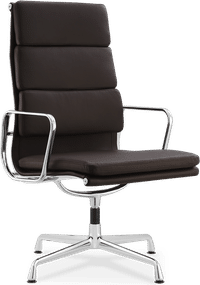 Eames Style Soft Pad Office Chair EA215 Coffee image.