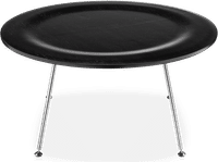 Eames Style CTR Coffee Table Black image.
