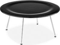 Eames Style CTR Coffee Table Black image.