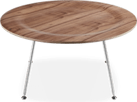 Eames Style CTR Coffee Table Walnut image.