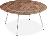 Eames Style CTR Coffee Table Walnut image.