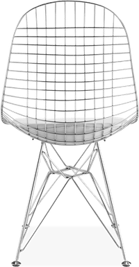 DKR Style Wire Dining Chair White image.