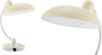 Kaiser Idell Style Table Lamp Beige image.