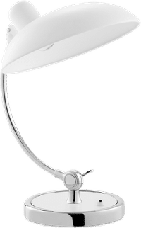 Kaiser Idell Style Table Lamp White image.