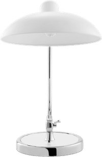 Kaiser Idell Style Table Lamp White image.